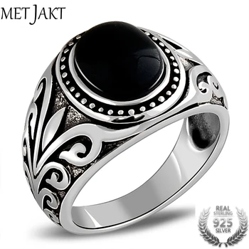 MetJakt Natural Agate/Garnet Ring with Ancient Cane Pattern Solid 925 Sterling Silver Ring for Men Vintage Thai Silver Jewelry
MetJakt Natural Agate/Garnet Ring with Ancient Cane Pattern Solid 925 Sterling Silver Ring for Men Vintage Thai Silver Jewelry