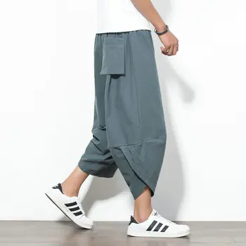 Uwback 2018 Summer Wide Leg Pants Men Drawstring Loose Casual Pants Comfort Plus Size 4XL Calf-Length Pants Harem Pants XA659
Uwback 2018 Summer Wide Leg Pants Men Drawstring Loose Casual Pants Comfort Plus Size 4XL Calf-Length Pants Harem Pants XA659