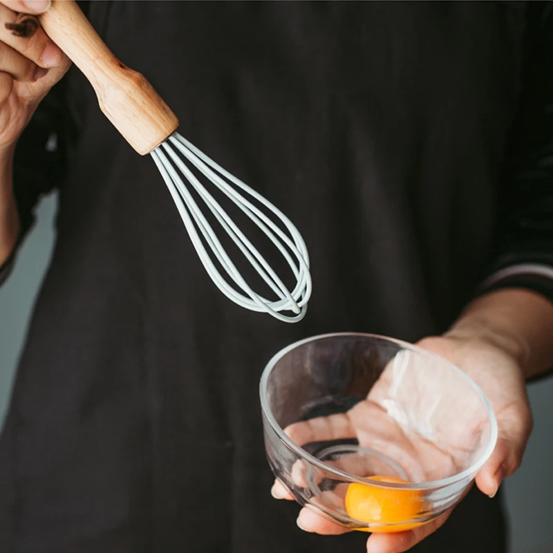 Пластиковый ручной миксер для яиц кухонный пенообразователь Wisk Cook складной