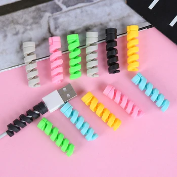 100Pcs Flexible Spiral Tube Cable Winder Protector Wire Cord Organizer Protetor for Apple Watch iPhone Charging Cable
100Pcs Flexible Spiral Tube Cable Winder Protector Wire Cord Organizer Protetor for Apple Watch iPhone Charging Cable