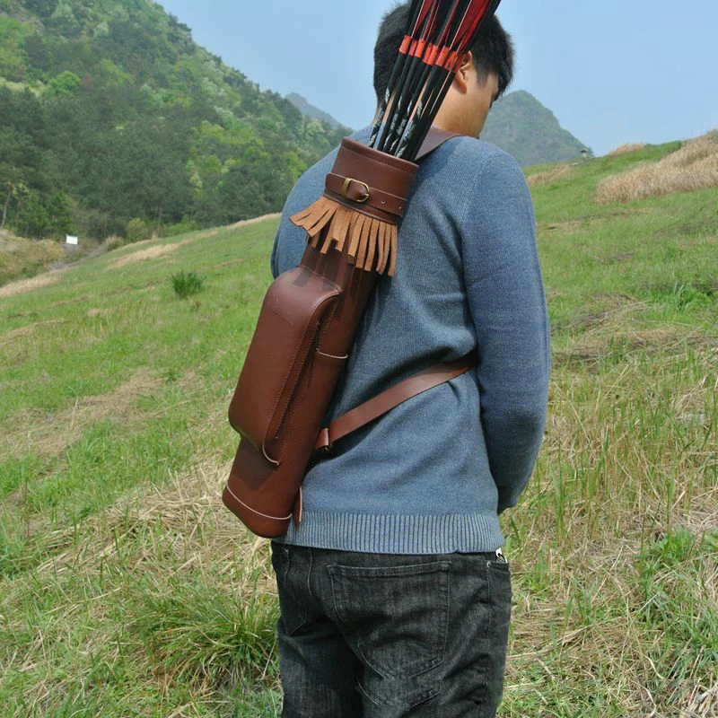 Large Cowhide Back Archery Quiver Arrow Holder for Compound Recurve Bow Leather Shooting Hunting Archery Bow Arrow Quiver
Large Cowhide Back Archery Quiver Arrow Holder for Compound Recurve Bow Leather Shooting Hunting Archery Bow Arrow Quiver