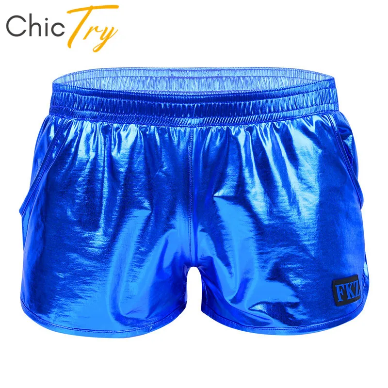ChicTry Shiny Metallic Elastic Waistband Low Rise Nightclub Festival Rave Party Stage Performance Costume Men Pole Dance Shorts
ChicTry Shiny Metallic Elastic Waistband Low Rise Nightclub Festival Rave Party Stage Performance Costume Men Pole Dance Shorts