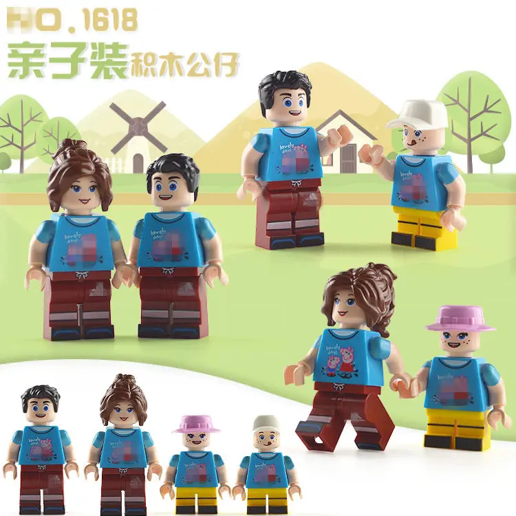 Happy family in parent-child clothes minifigs compatible with Legoe small particle building blocks, toys for children
Happy family in parent-child clothes minifigs compatible with Legoe small particle building blocks, toys for children
