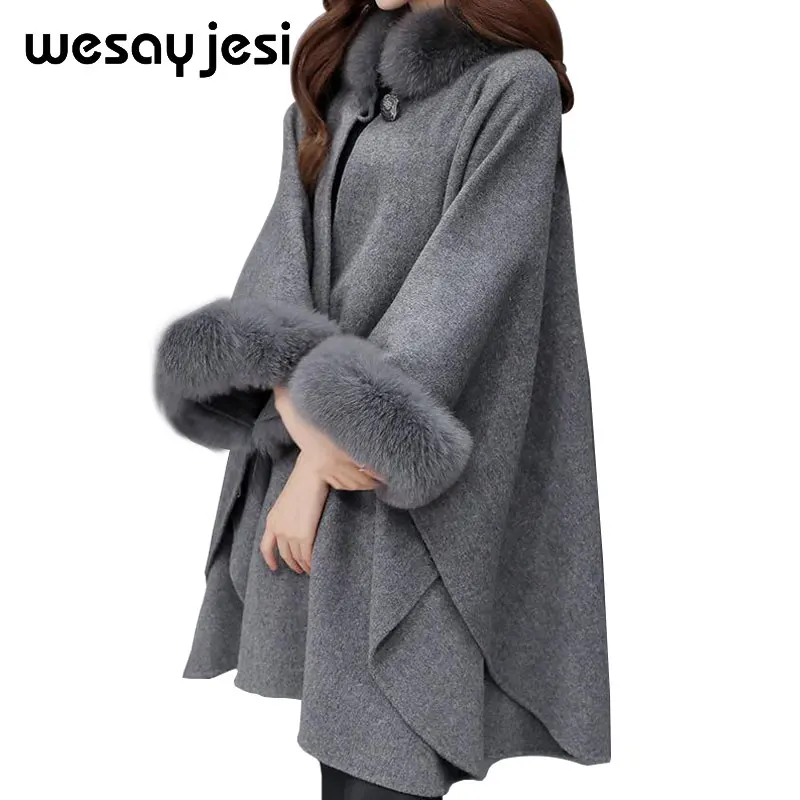 Winter Coat Women Cardigan Poncho And Capes womens knitwear Women manteau femme Cloak Long sleeve womens sweaters 2018 winter
Winter Coat Women Cardigan Poncho And Capes womens knitwear Women manteau femme Cloak Long sleeve womens sweaters 2018 winter