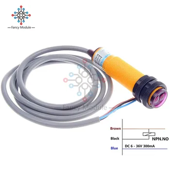 E18-D50NK diffuse reflectance infrared obstacle avoidance sensor infrared photoelectric switch proximity switch line length 1.2M
E18-D50NK diffuse reflectance infrared obstacle avoidance sensor infrared photoelectric switch proximity switch line length 1.2M