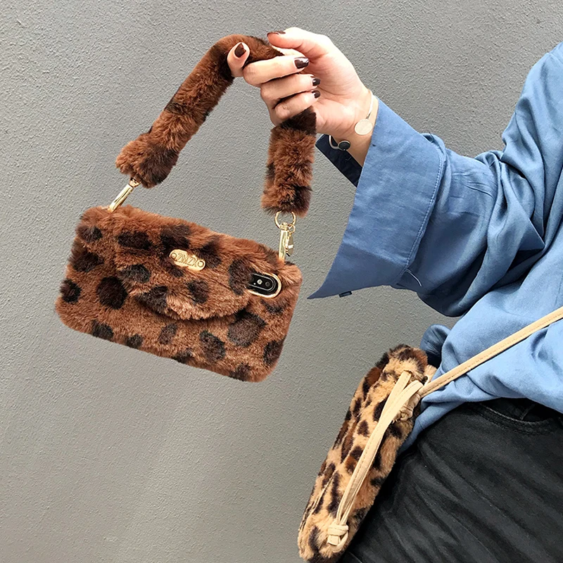 Fashion Women Handbag Wallet Case For iPhone XS Max X 10 XR 7 Leopard Plush Hair Furry Cover For iPhone 6 6s 7 8 Plus Phone Case
Fashion Women Handbag Wallet Case For iPhone XS Max X 10 XR 7 Leopard Plush Hair Furry Cover For iPhone 6 6s 7 8 Plus Phone Case