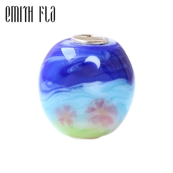 Emith Fla 925 Sterling Silver European Pattern Handmade Night Murano Glass Charm Beads fit Women Bracelets & Bangles Jewelry
Emith Fla 925 Sterling Silver European Pattern Handmade Night Murano Glass Charm Beads fit Women Bracelets & Bangles Jewelry