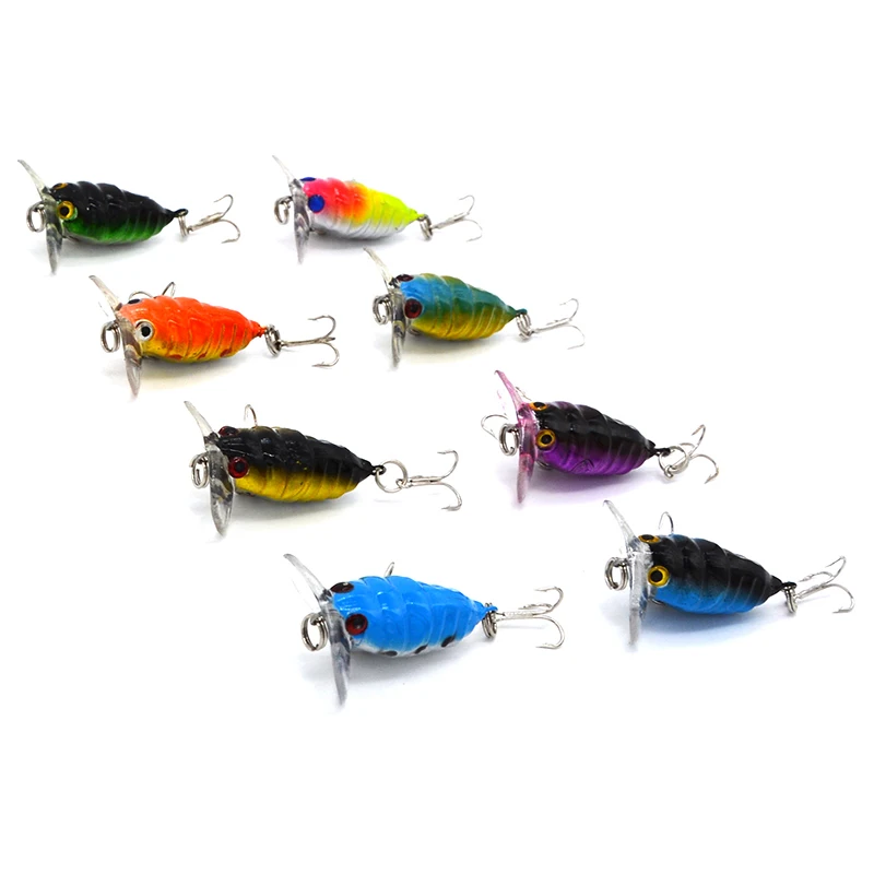 8pcs 4cm 4g Artificial Bait Carp Insect Fishing Lure Crank Set Wobbler Feeder Carp Pesca Fishing Lure Boat Supplies With 3D Eyes
8pcs 4cm 4g Artificial Bait Carp Insect Fishing Lure Crank Set Wobbler Feeder Carp Pesca Fishing Lure Boat Supplies With 3D Eyes