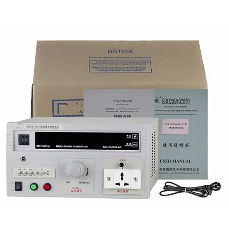 Rek 500W AC 250V 2/20mA Desktop Leakage current tester meter 0RK2675AM with LED Digital display
Rek 500W AC 250V 2/20mA Desktop Leakage current tester meter 0RK2675AM with LED Digital display