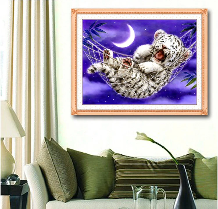 Needlework,DIY DMC Cross stitch,Sets For Handmade Embroidery kits,Precise Printed little tiger Patterns Counted Cross-Stitching
Needlework,DIY DMC Cross stitch,Sets For Handmade Embroidery kits,Precise Printed little tiger Patterns Counted Cross-Stitching
