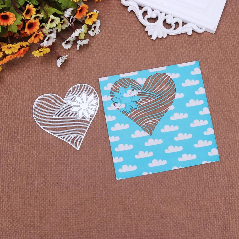 Lovely Hollow Heart With Flower Metal Cutting Dies For DIY Scrapbooking Photo Album Paper Cards Decorative Crafts Embossing
Lovely Hollow Heart With Flower Metal Cutting Dies For DIY Scrapbooking Photo Album Paper Cards Decorative Crafts Embossing