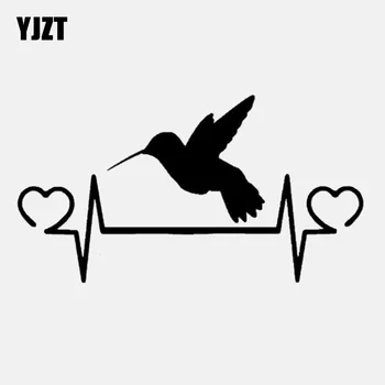 YJZT 15.4CM*8.4CM Cute Hummingbird Heartbeat Vinyl Black/Silver Motorcycle Car Sticker C22-1113
YJZT 15.4CM*8.4CM Cute Hummingbird Heartbeat Vinyl Black/Silver Motorcycle Car Sticker C22-1113