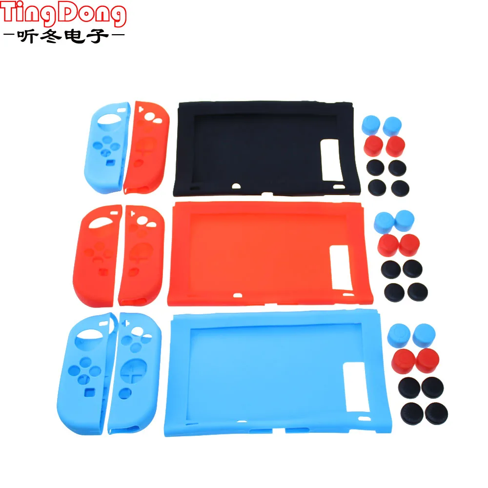 Ting Dong Silicone protection case+cap Set for Nintendo Switch Console+NS Joy-Con Controller Anti-wear soft sink cover
Ting Dong Silicone protection case+cap Set for Nintendo Switch Console+NS Joy-Con Controller Anti-wear soft sink cover