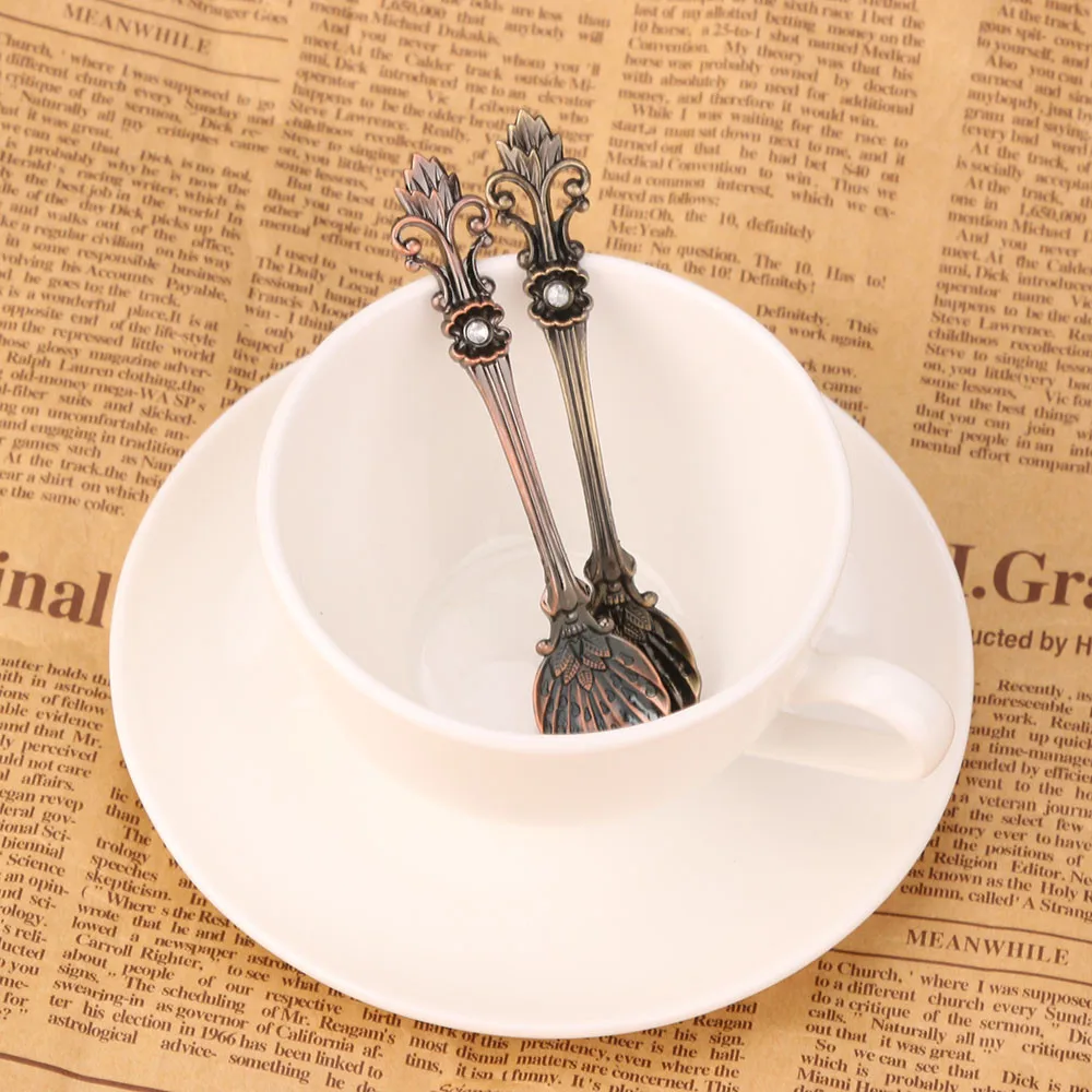 Iris Retro Luxury Style Coffee Sugar Tea Dessert Spoon Fork Kitchen Tableware #XJSY
Iris Retro Luxury Style Coffee Sugar Tea Dessert Spoon Fork Kitchen Tableware #XJSY