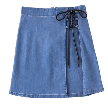Women Summer Jeans Mini Skirts Girls Streetwear High Waist A-Line Skirt Female Sweet Lace Up Streetwear Skirt AA60195
Women Summer Jeans Mini Skirts Girls Streetwear High Waist A-Line Skirt Female Sweet Lace Up Streetwear Skirt AA60195