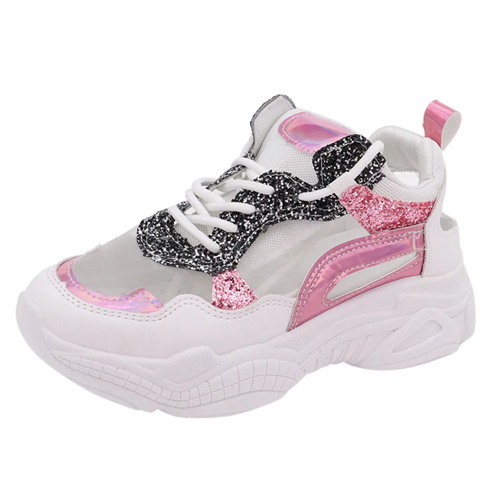 CHAMSGEND Women's Mesh Breathable Sequins Color Matching straps lightweight casual fashion comfortable wild running shoes
CHAMSGEND Women's Mesh Breathable Sequins Color Matching straps lightweight casual fashion comfortable wild running shoes