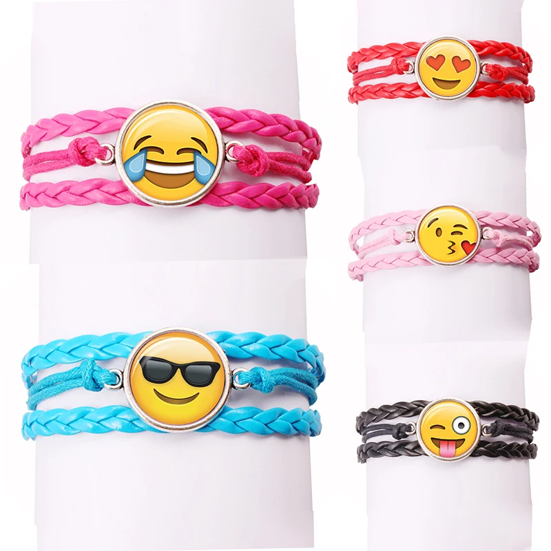 New fashion jewelry glass funny expressions bracelet with leather bracelet A variety of expressions Emoji
New fashion jewelry glass funny expressions bracelet with leather bracelet A variety of expressions Emoji