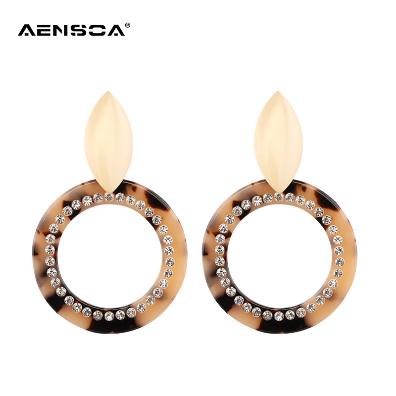 AENSOA Trendy Unique Board Acetate Geometric Earrings Statement Left Rhinestone Round Circle Drop Earrings Party Gift Jewelry
AENSOA Trendy Unique Board Acetate Geometric Earrings Statement Left Rhinestone Round Circle Drop Earrings Party Gift Jewelry