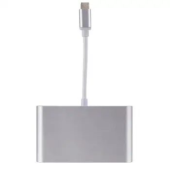 Compatible With 1080P and 720P Portable Size Type-C To Hdmi+ Network Card Rj45 Converter 4-In-1 Hub Splitter Silver
Compatible With 1080P and 720P Portable Size Type-C To Hdmi+ Network Card Rj45 Converter 4-In-1 Hub Splitter Silver