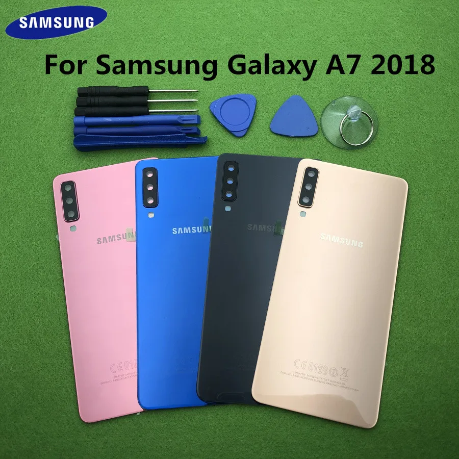Original Back Battery Cover Glass Housing For Samsung Galaxy A7 2018 A750 SM-A750F Back Battery Door Rear Glass Case + Tools
Original Back Battery Cover Glass Housing For Samsung Galaxy A7 2018 A750 SM-A750F Back Battery Door Rear Glass Case + Tools
