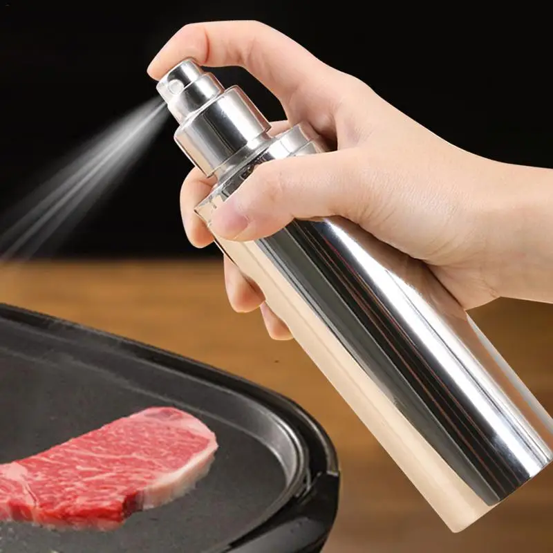 

250ml Big Stainless Steel Olive Oil Sprayer Vinegar Pump Spray Bottle Oil Dispenser Barbecue BBQ Cookware Kitchen Cooking Tool