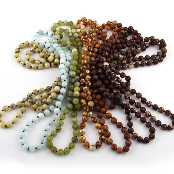 Free Shipping Bohemian Jewelry Semi Precious Stones long Knotted Necklaces For Women Ethnic Necklace
Free Shipping Bohemian Jewelry Semi Precious Stones long Knotted Necklaces For Women Ethnic Necklace