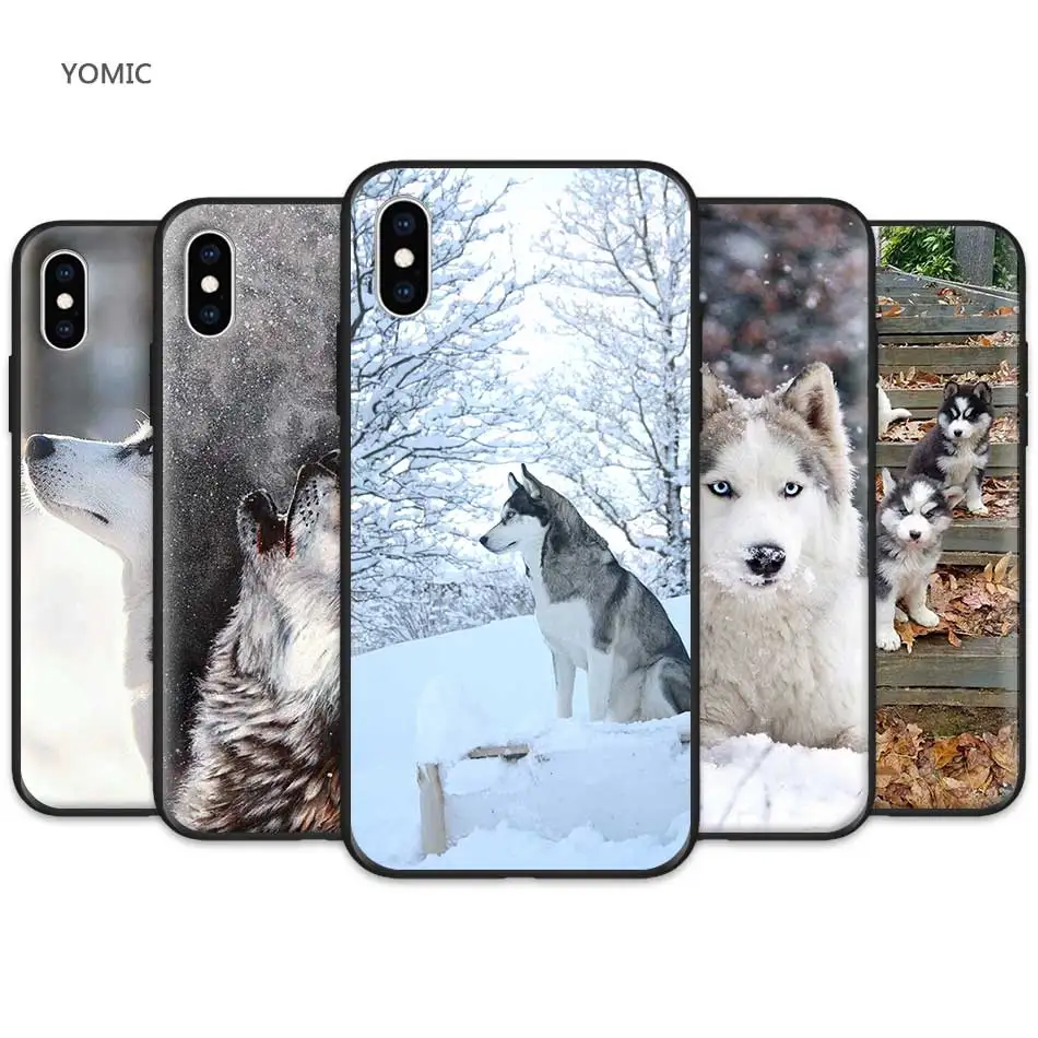 Silicone Mobile Phone Case Cover for Apple iPhone XR 7 8 6 6S Plus X XS MAX 5 5S SE Coque Alaskan Malamute Siberian husky dog
Silicone Mobile Phone Case Cover for Apple iPhone XR 7 8 6 6S Plus X XS MAX 5 5S SE Coque Alaskan Malamute Siberian husky dog