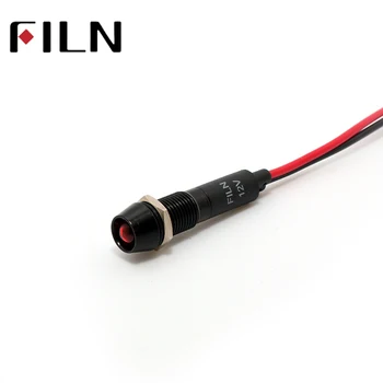 8mm hole 3v 5v 6v 12v 24v 220v black housing LED signal indicator light with 20cm cable
8mm hole 3v 5v 6v 12v 24v 220v black housing LED signal indicator light with 20cm cable