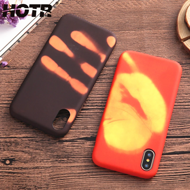 HOTR Heat Sensitive Case For iphone X Thermal Sensor Case Discoloration Soft TPU Cover For iphone X Hot Temperature Change Color
HOTR Heat Sensitive Case For iphone X Thermal Sensor Case Discoloration Soft TPU Cover For iphone X Hot Temperature Change Color