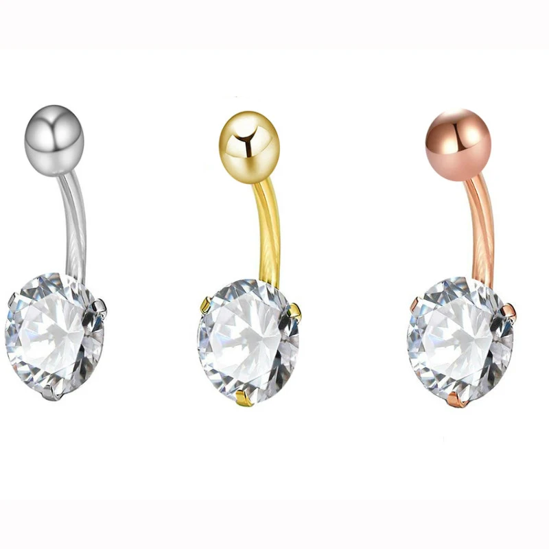 2019 New Hot Fashion Gold Sliver Color Medical Navel Piercing Cubic Zirconia Belly Button Rings Women Men Sexy Piercing Jewelry
2019 New Hot Fashion Gold Sliver Color Medical Navel Piercing Cubic Zirconia Belly Button Rings Women Men Sexy Piercing Jewelry