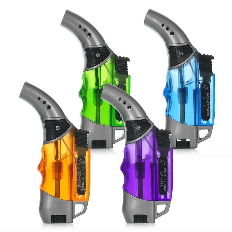 Wholesale Colorful Mini Windproof Torch Lighter Repeated Use Butane Gas Jet Flame Cigarette Lighter
Wholesale Colorful Mini Windproof Torch Lighter Repeated Use Butane Gas Jet Flame Cigarette Lighter