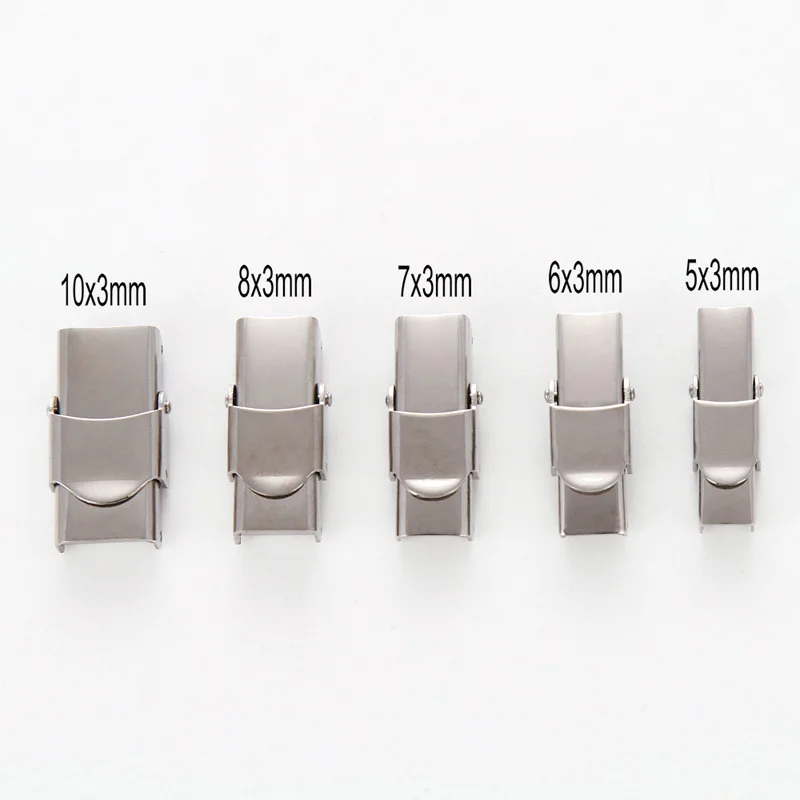 Stainless Steel Leather Cord Ends Flat Clasp Clousure Fastener Buckle Jewelry Connectors for Flat Cord Watch Snap
Stainless Steel Leather Cord Ends Flat Clasp Clousure Fastener Buckle Jewelry Connectors for Flat Cord Watch Snap