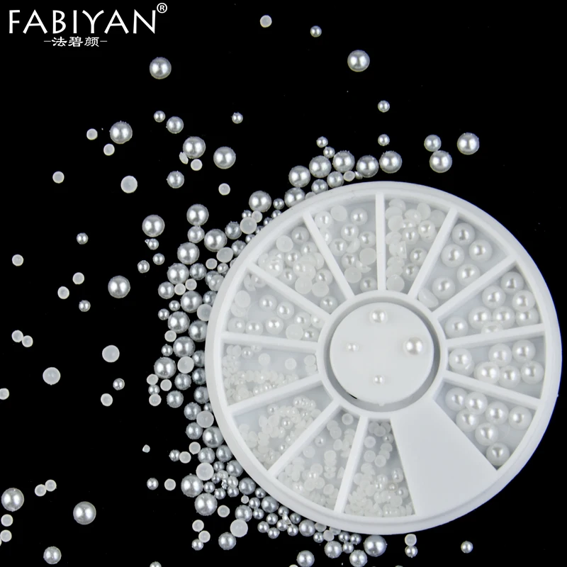 Mixed Size Nail Art Beads Wheel White Half Pearl Flat Back Glitter Rhinestone DIY Design Manicure Decoration 3D Tips Tools Decal
Mixed Size Nail Art Beads Wheel White Half Pearl Flat Back Glitter Rhinestone DIY Design Manicure Decoration 3D Tips Tools Decal