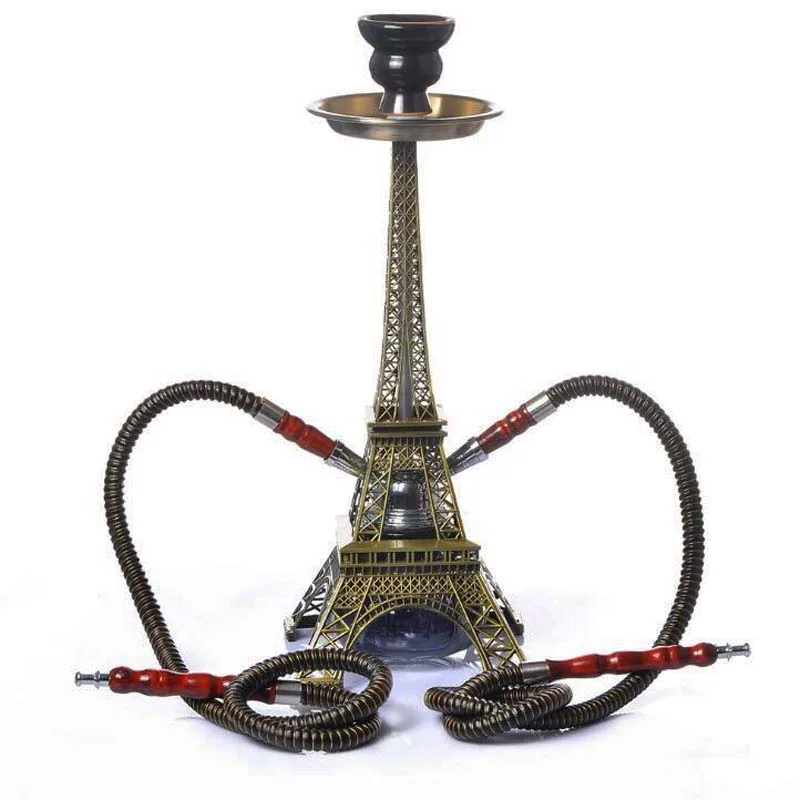 Arab Creative Pipe Shisha Hookah Double Hose Eiffel Tower Healthy Smoking Pipe Naguile Tobacco Smoke Water Filter Shisha Set
Arab Creative Pipe Shisha Hookah Double Hose Eiffel Tower Healthy Smoking Pipe Naguile Tobacco Smoke Water Filter Shisha Set