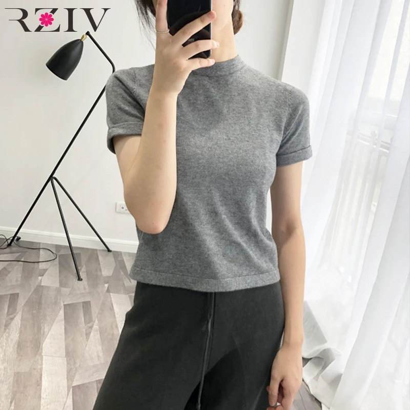 RZIV 2019 spring summer women top sweaters and pullovers short sleeve solid color knitted top casual sweater
RZIV 2019 spring summer women top sweaters and pullovers short sleeve solid color knitted top casual sweater