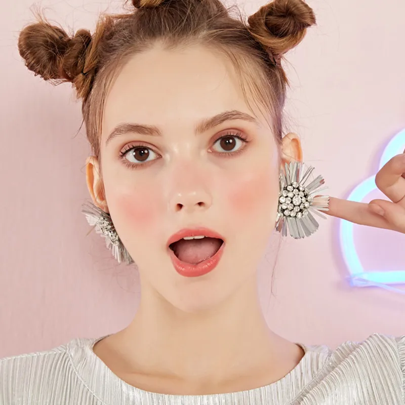 Rhinestone Insert Stud Earrings for Girls Plastic Sequins Charming Lovely Boho Personalized Ear Accessories ET584
Rhinestone Insert Stud Earrings for Girls Plastic Sequins Charming Lovely Boho Personalized Ear Accessories ET584