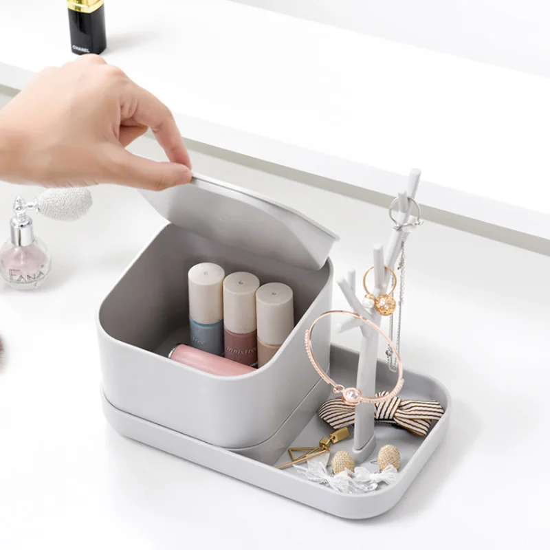 Multi-function Desktop Jewelry Accessories Storage Box Necklace Earrings Ring Jewelry Rack Pendant Plastic Storage Box White
Multi-function Desktop Jewelry Accessories Storage Box Necklace Earrings Ring Jewelry Rack Pendant Plastic Storage Box White