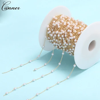 50cm Gold Color Wire Wrapped Rosary Chain 4mm Round Pearl Beads Chains for DIY Jewelry Making Necklace Bracelet Accessories Q30
50cm Gold Color Wire Wrapped Rosary Chain 4mm Round Pearl Beads Chains for DIY Jewelry Making Necklace Bracelet Accessories Q30
