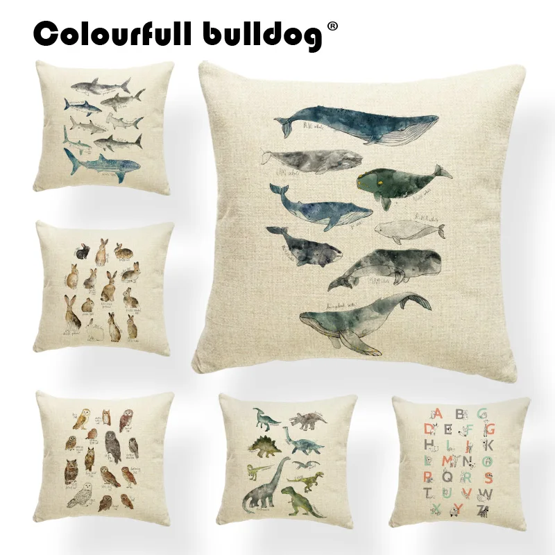 Animal Cushion Cover Pillow Case Alphabet Nature Home Houseware Pillow Covers Funny Rabbit Throw Pillow Cases Penguin 45X45cm
Animal Cushion Cover Pillow Case Alphabet Nature Home Houseware Pillow Covers Funny Rabbit Throw Pillow Cases Penguin 45X45cm