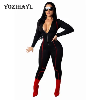 YOZIHAYL Autumn Winter Deep V Neck Skinny Jumpsuits Fashion Women Long Sleeve Full Length Jumpsuits Sexy & Club Party Rompers
YOZIHAYL Autumn Winter Deep V Neck Skinny Jumpsuits Fashion Women Long Sleeve Full Length Jumpsuits Sexy & Club Party Rompers