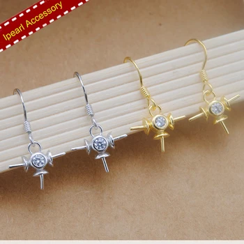 S925 Sterling Silver Earrings AccWomen DIY Pearl Earrings Jewelry Findings&Components Silver&Gold Color Classic Silver Acc
S925 Sterling Silver Earrings AccWomen DIY Pearl Earrings Jewelry Findings&Components Silver&Gold Color Classic Silver Acc
