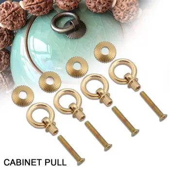 Vintage 4pcs/pack Mini Simple Pull Rings Cosmetic Case Jewelry Box Attachment Handle Furniture Accessories
Vintage 4pcs/pack Mini Simple Pull Rings Cosmetic Case Jewelry Box Attachment Handle Furniture Accessories