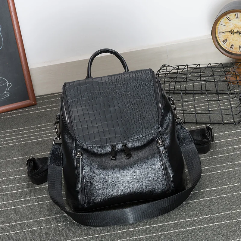 2019 new design Women shoulder bag genuine leather casual soft leather dual-use bag female purse travel backpack girl school bag
2019 new design Women shoulder bag genuine leather casual soft leather dual-use bag female purse travel backpack girl school bag