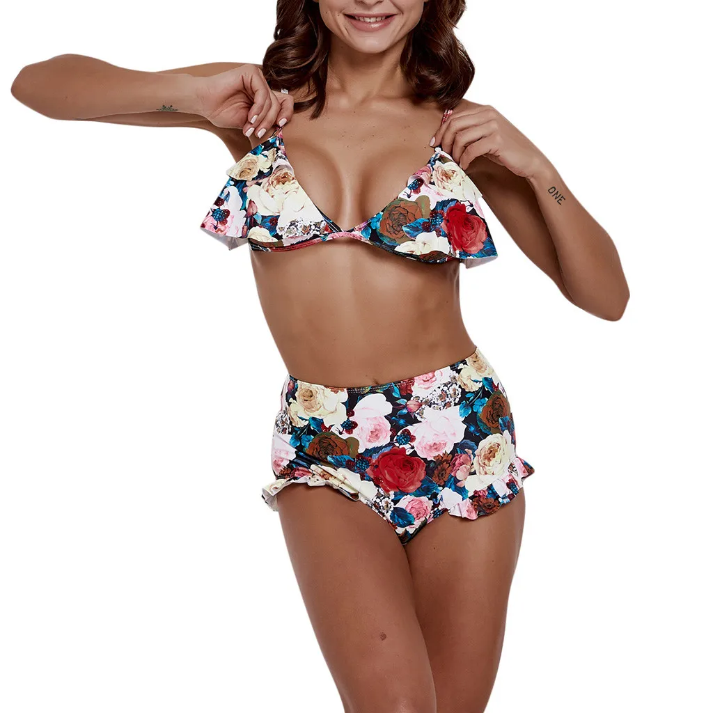 MUQGEW women's swimming suit Floral Print Bikini Set Swimming Two Piece shorts swimsuit woman Swimwear Beach Suit
MUQGEW women's swimming suit Floral Print Bikini Set Swimming Two Piece shorts swimsuit woman Swimwear Beach Suit