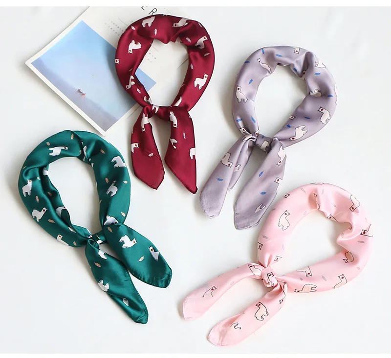 Yishine 70*70 CM Women Multifunction Polyester Silk Scarf Small alpaca Printed Satin Small Square Wraps Scarves Shawl
Yishine 70*70 CM Women Multifunction Polyester Silk Scarf Small alpaca Printed Satin Small Square Wraps Scarves Shawl