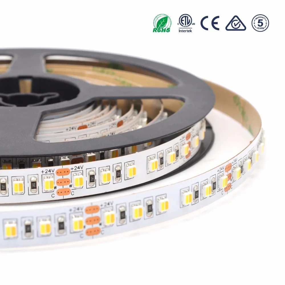 3528 2in1 chip color changing led strip Tunable CCT dual white led tape light ST9
3528 2in1 chip color changing led strip Tunable CCT dual white led tape light ST9