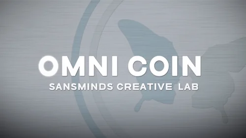Omni Coin US version (DVD и Gimmicks) от SansMinds креативные лабораторные фокусы сцены магия монета