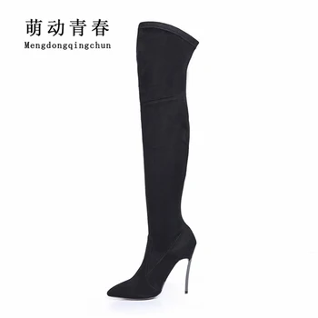 Hot Women Boots 2019 Women Pointed Toe Stretch Slim Thigh High Boots Fashion Women Over The Knee Autumn Winter High Boots
Hot Women Boots 2019 Women Pointed Toe Stretch Slim Thigh High Boots Fashion Women Over The Knee Autumn Winter High Boots