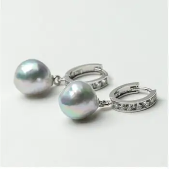 Chic 9-10mm Silver Genuine Akoya Pearl Crystal Drop Earrings 925 Sterling Silver
Chic 9-10mm Silver Genuine Akoya Pearl Crystal Drop Earrings 925 Sterling Silver