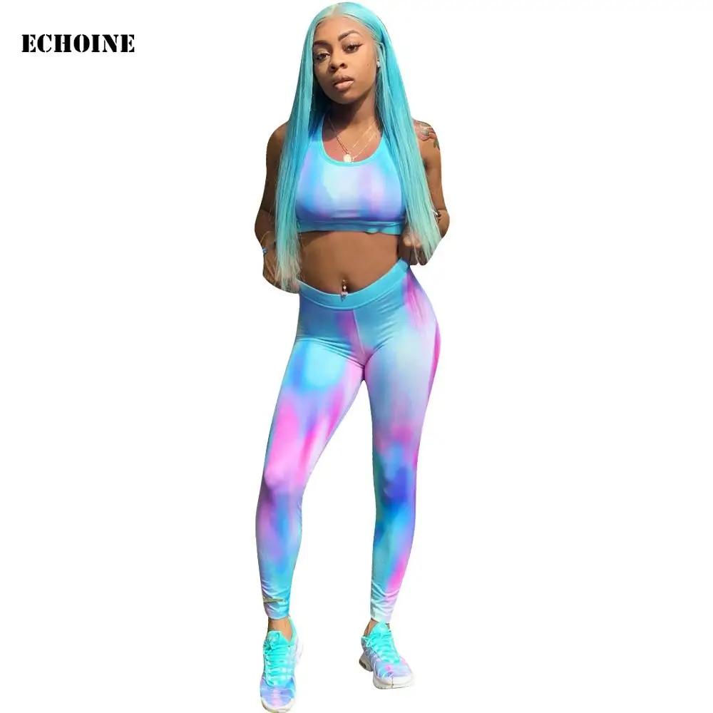 Summer Women Tracksuit Tie Dye 2 Piece Set Crop Top and Pants Slim Bodycon Sweatshirt Female Sport Wear Suit Tank Top leggings
Summer Women Tracksuit Tie Dye 2 Piece Set Crop Top and Pants Slim Bodycon Sweatshirt Female Sport Wear Suit Tank Top leggings